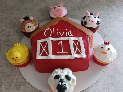 Barn Birthday Cake